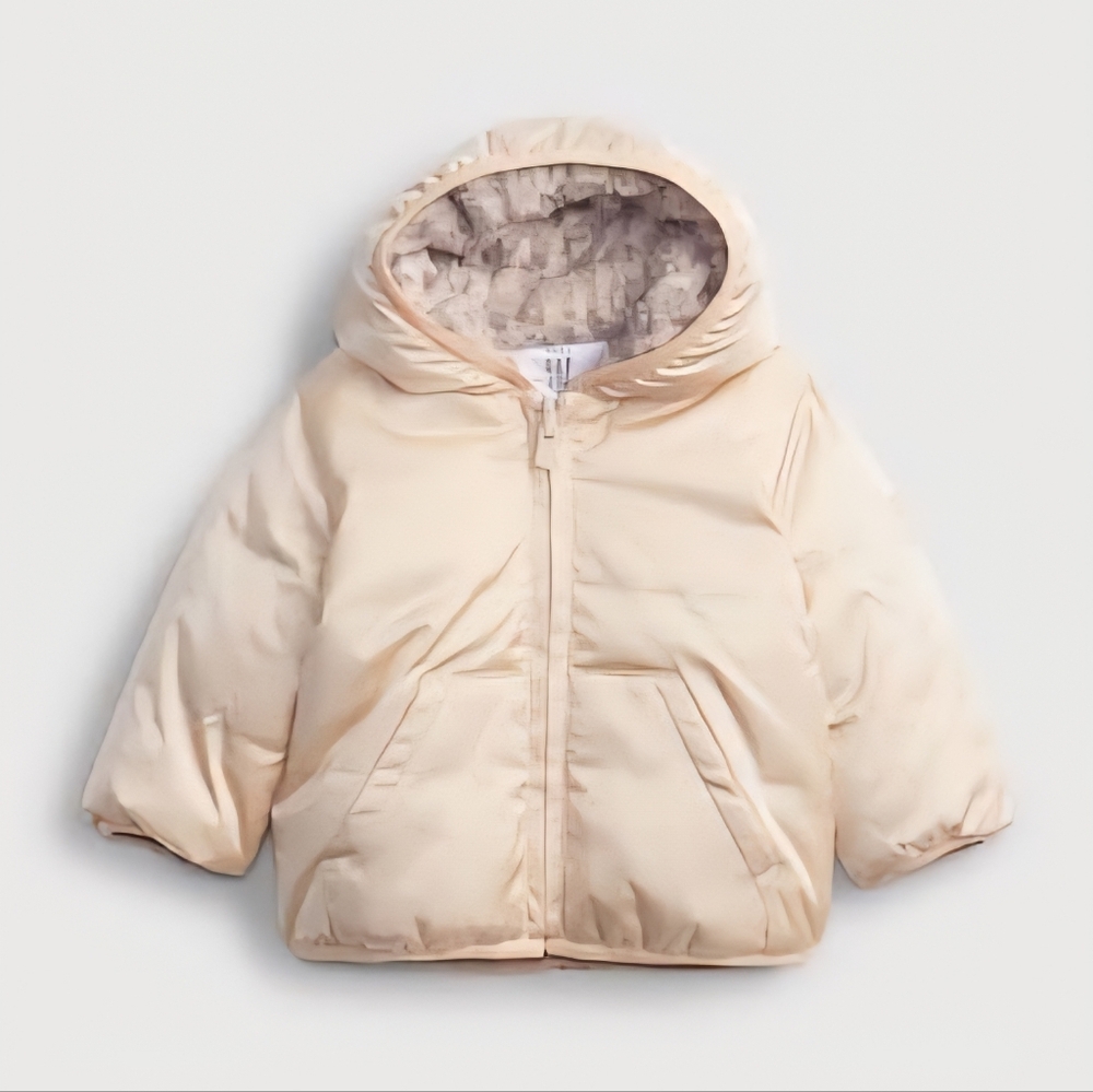 🌸 NWT GAP Baby Reversible Spring Puffer Jacket 6–12M Retail $78